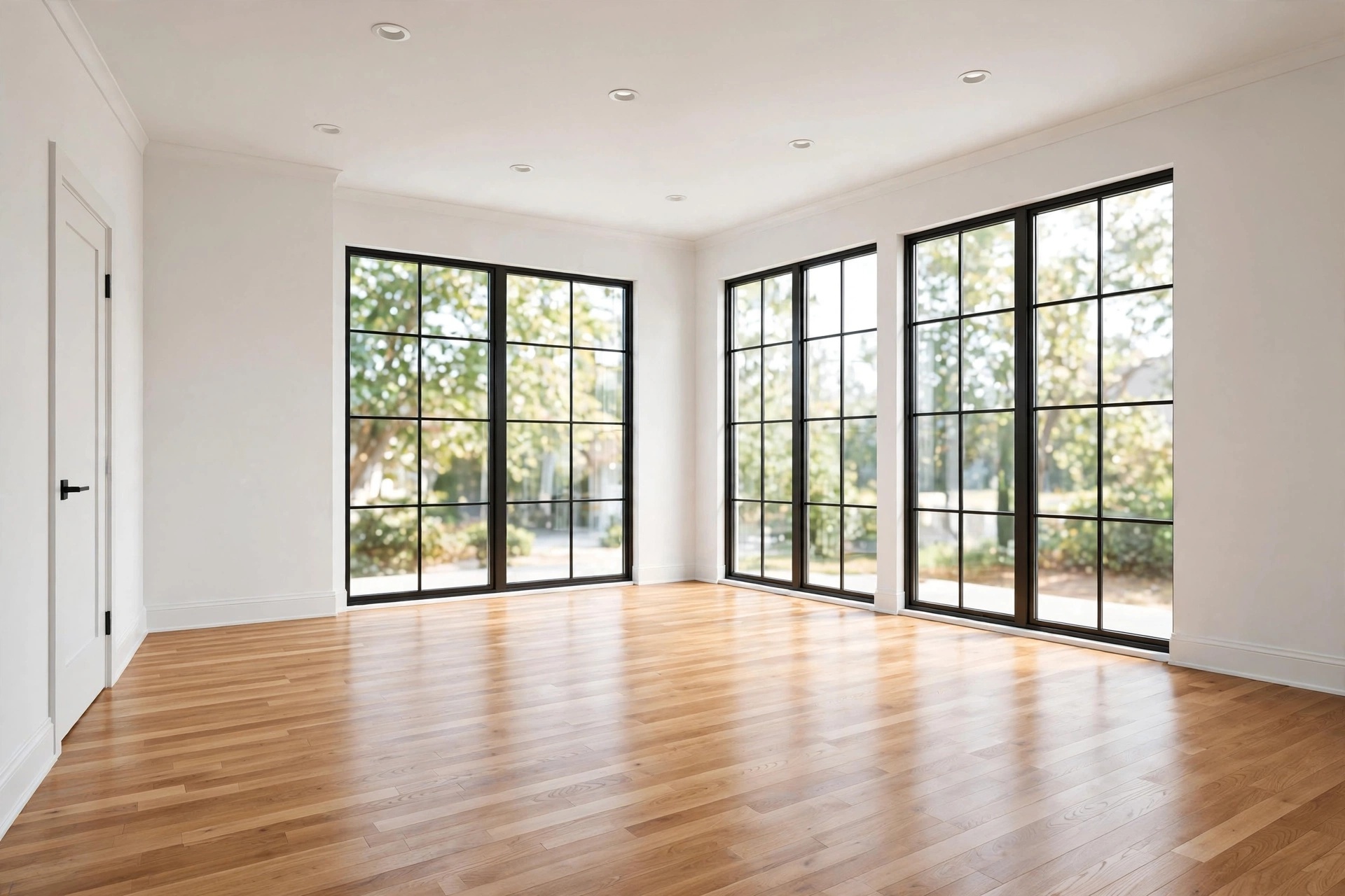 Empty room before AI furniture visualization